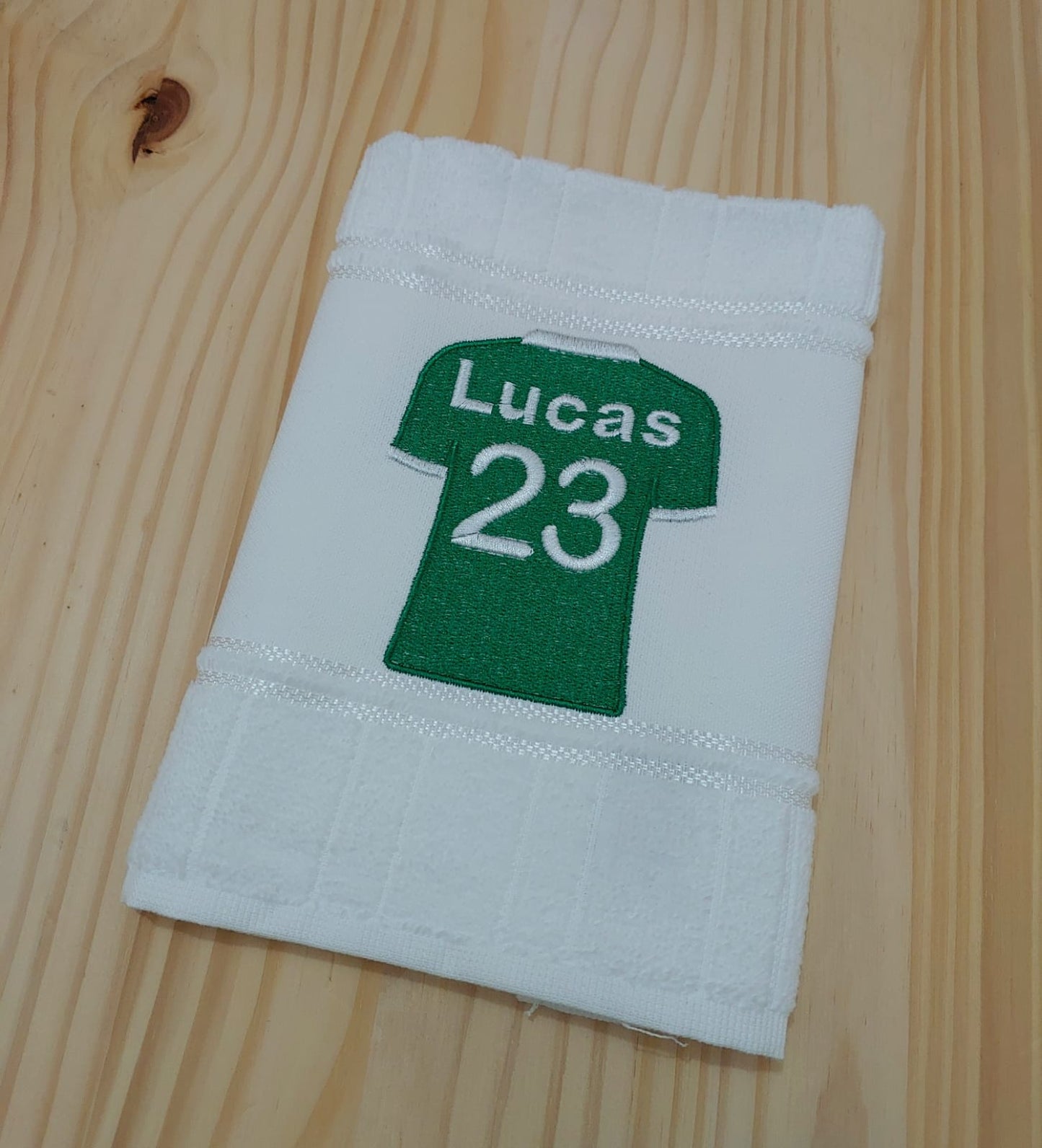 Toalha Camisa Futebol Personalizada com SEU NOME e NÚMERO Bordada - Lavabo