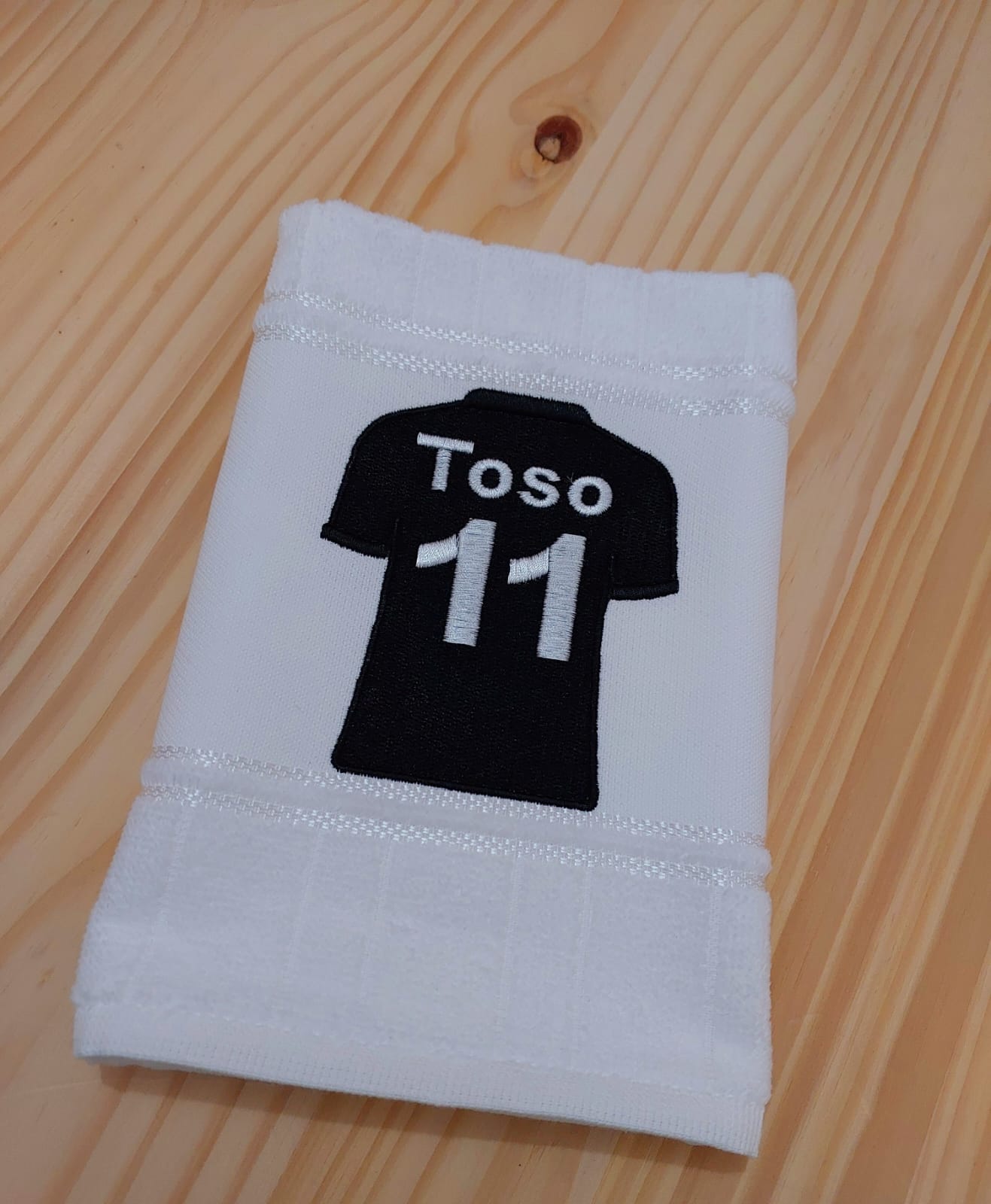 Toalha Camisa Futebol Preta Personalizada com SEU NOME e NÚMERO