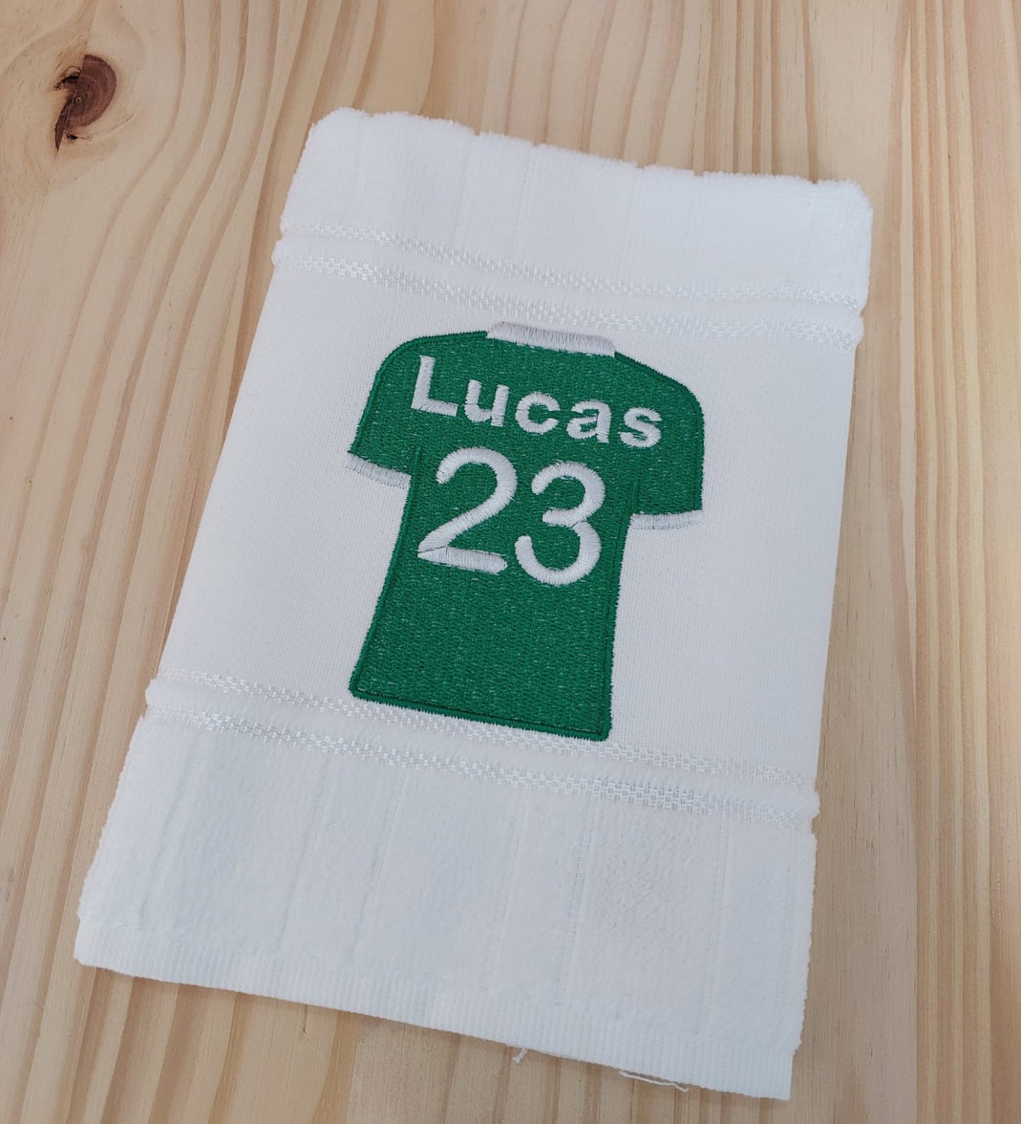 Toalha Camisa Futebol Verde Personalizada com SEU NOME e NÚMERO